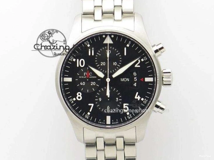 MIROTIME 0214 OnTrend Portugieser Automatic 42mm SS APSF 1:1 Best Edition White RG Dial on Black Leather Strap A 7010